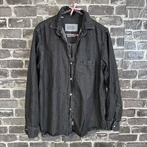 Grayson the hero button down shirt gray